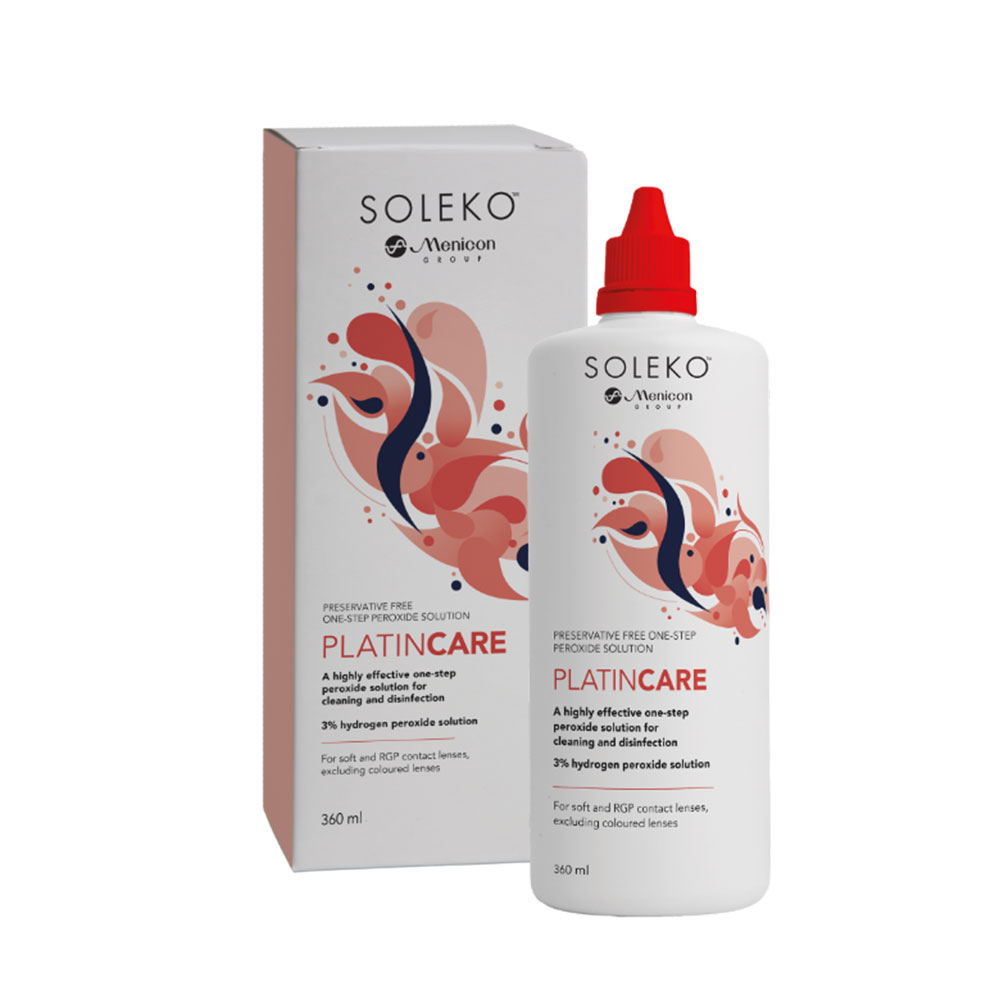 Menicon Platincare System ossidante per tutti i tipi di lenti 360 ml
