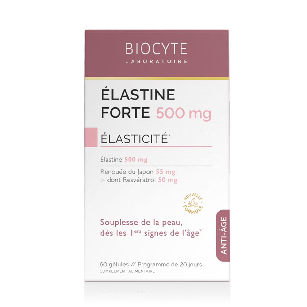 Biocyte Anti-età Elastina forte 500 mg con elastina e resveratrolo 60 Capsule
