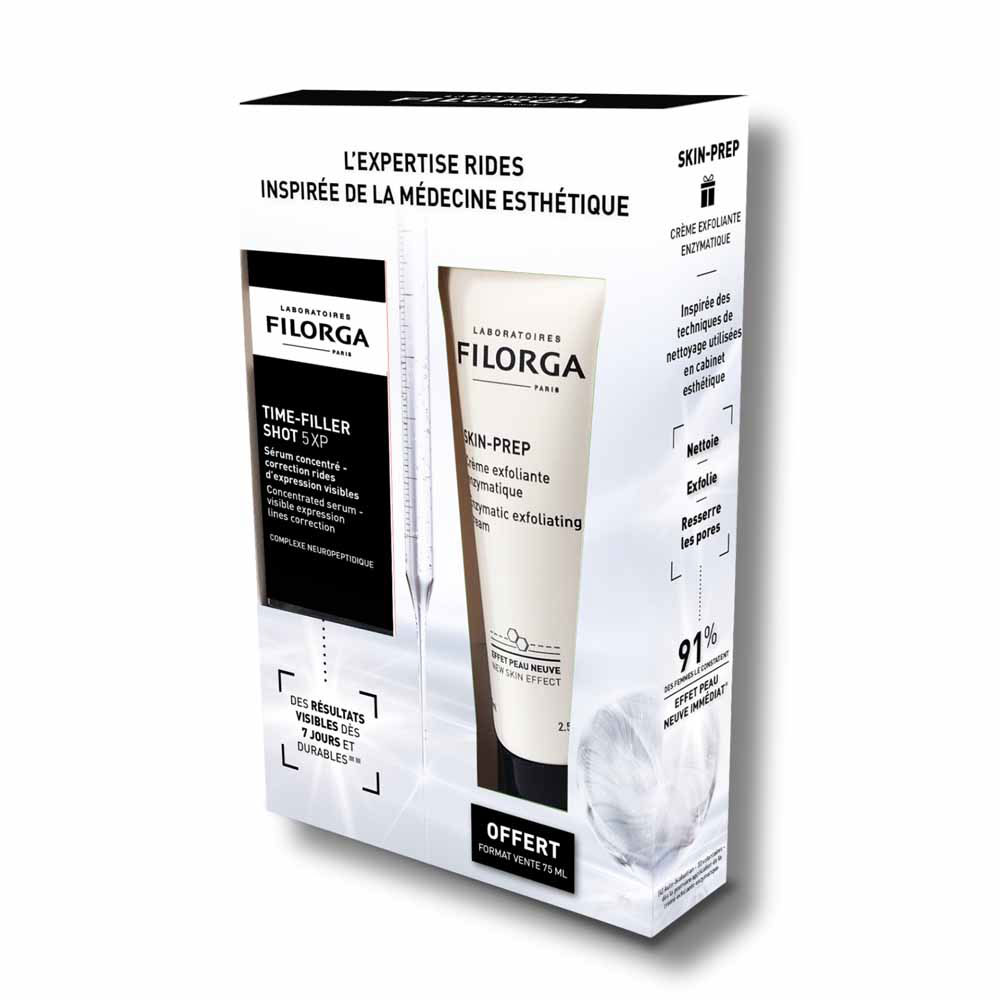 Filorga Time-Filler 5XP Cofanetto siero correzione rughe + crema esfoliante Skin-Prep