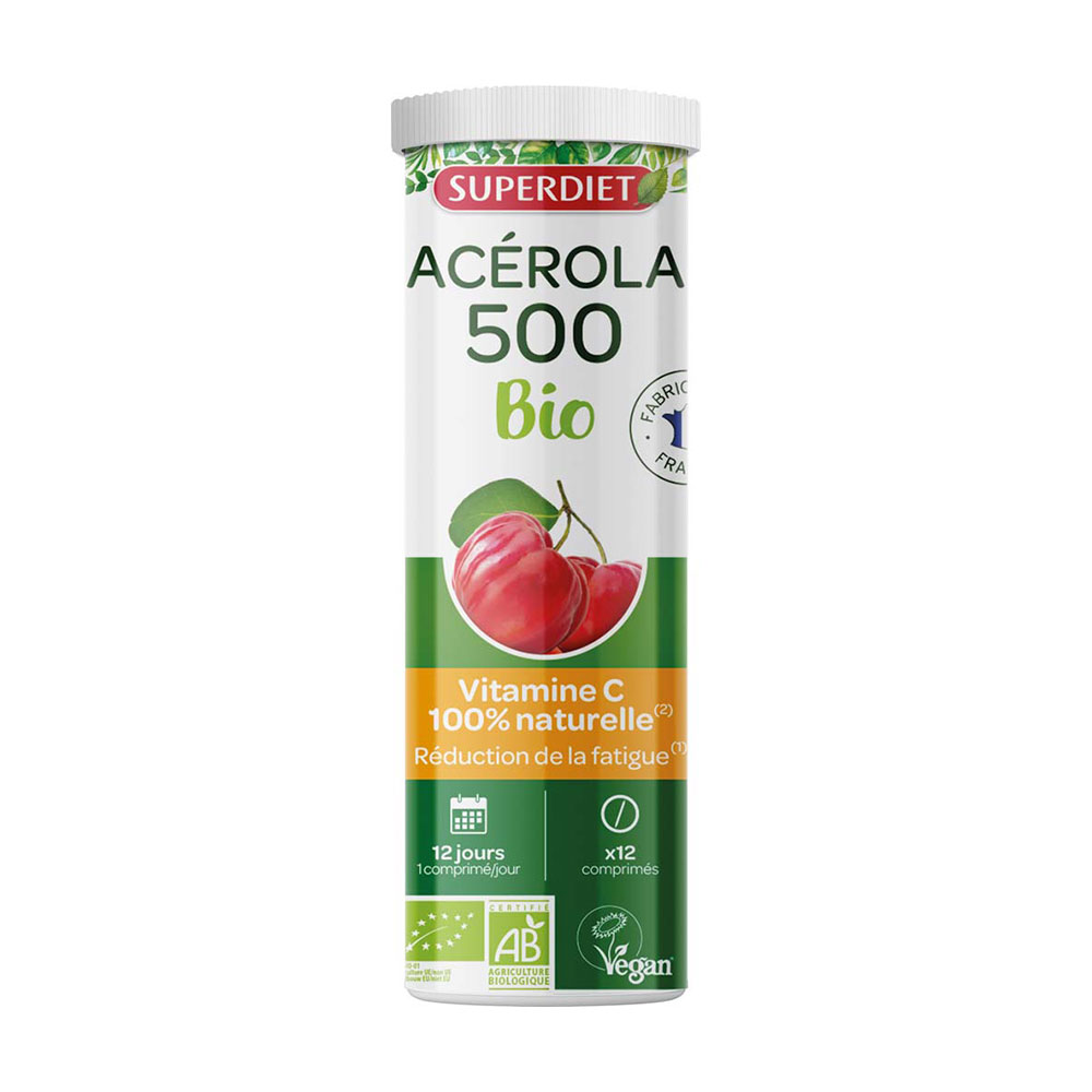 Superdiet Acerola bio 500 12 compresse
