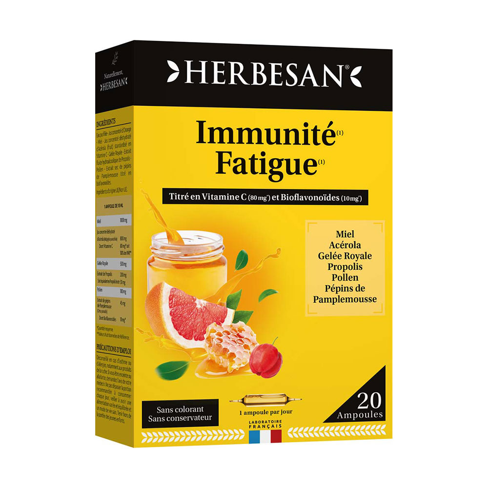 Herbesan Complesso vitalità per stanchezza e difese immunitarie 20 fiale