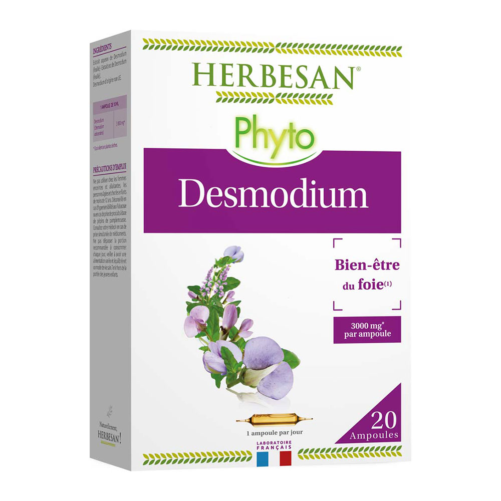 Herbesan Desmodium per il benessere del fegato 20 fiale
