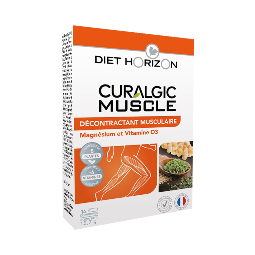 Diet Horizon Decontractante muscolare Curalgic Muscle per dolori muscolari e contratture 14 compresse