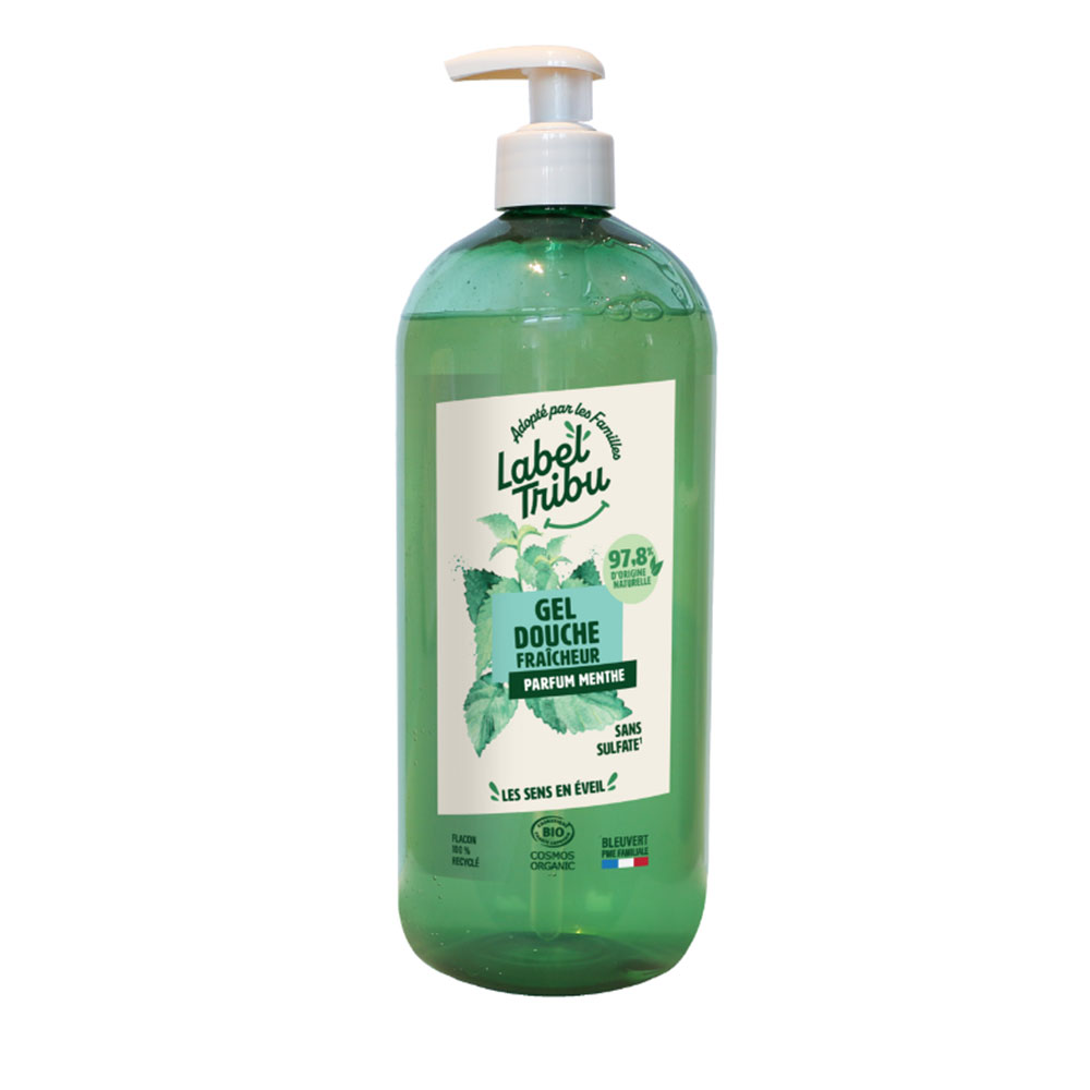 Label Tribu Gel fresco per la doccia Profumo di menta 1L