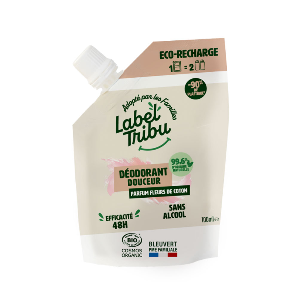 Label Tribu Ricarica per deodorante Delicatezza Profumo di fiori di cotone 100 ml