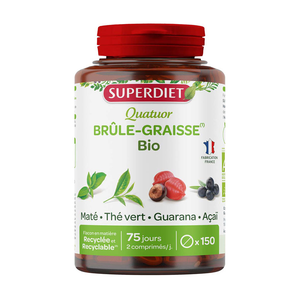 Superdiet Quatuor brucia grassi bio 150 compresse
