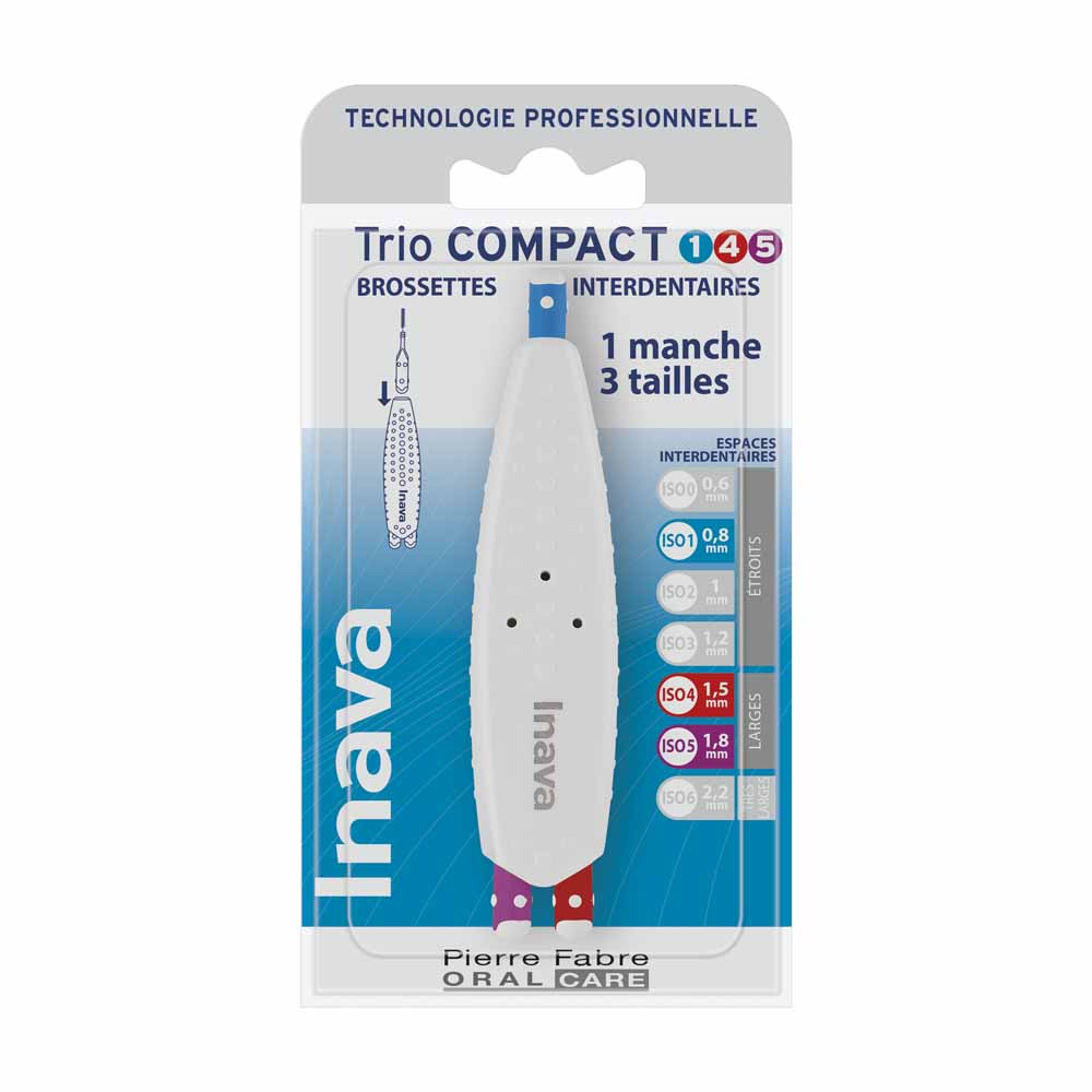 Inava Scovolini interdentali Trio Compact 0,8 mm - 1,5 mm - 1,8 mm