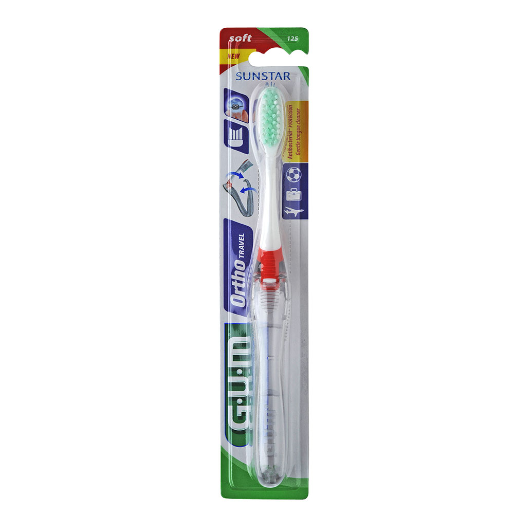 Gum Ortho Spazzolino Ambulatorio da Viaggio Taglio a V