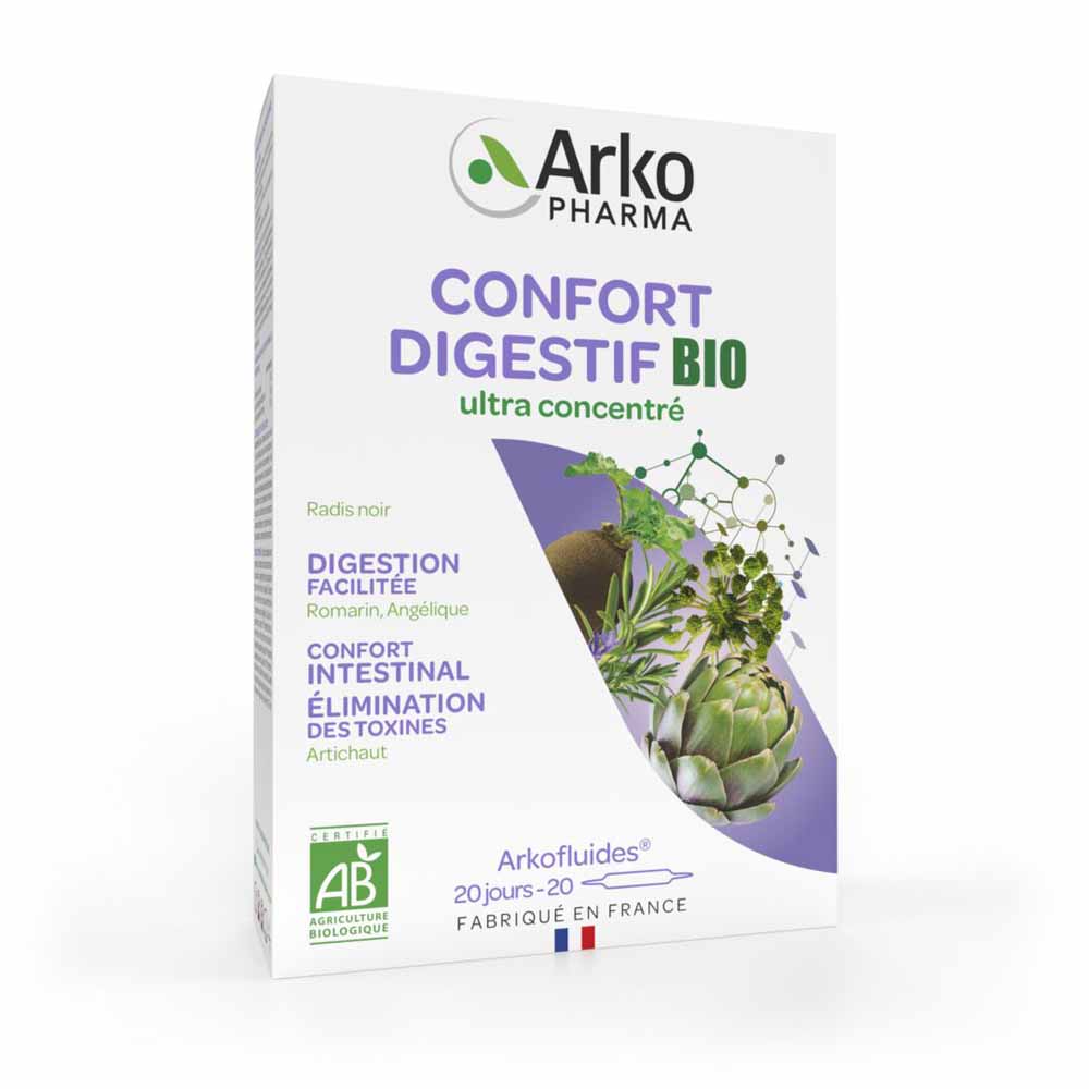 Arkopharma Arkofluidi Digestive Comfort Organic 20 Fiale