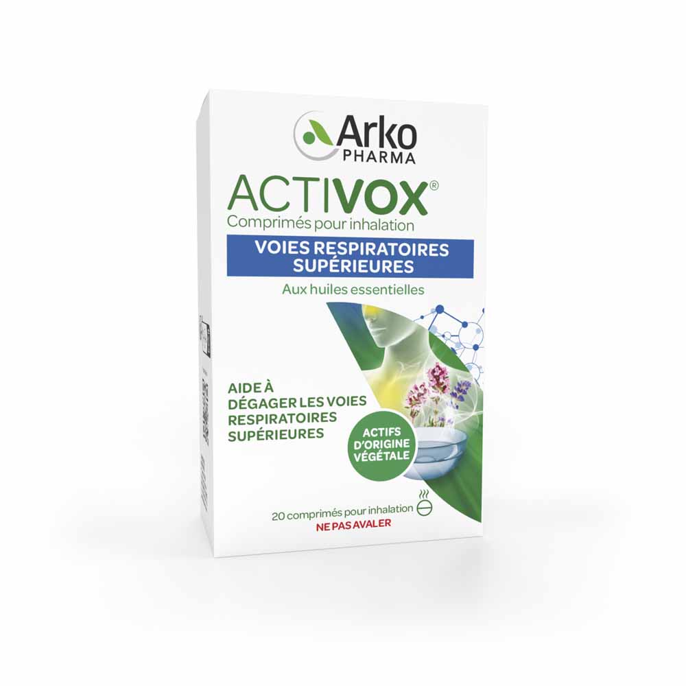Arkopharma Activox Naso e gola oli essenziali 20 Compresse per Inalazione
