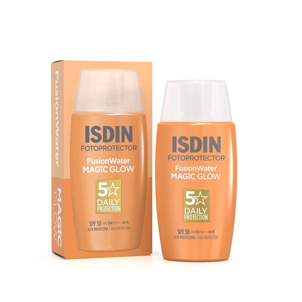 Isdin Fotoprotector Fusion Water Magic Glow Crema solare viso Ultra Light SPF50 50ml