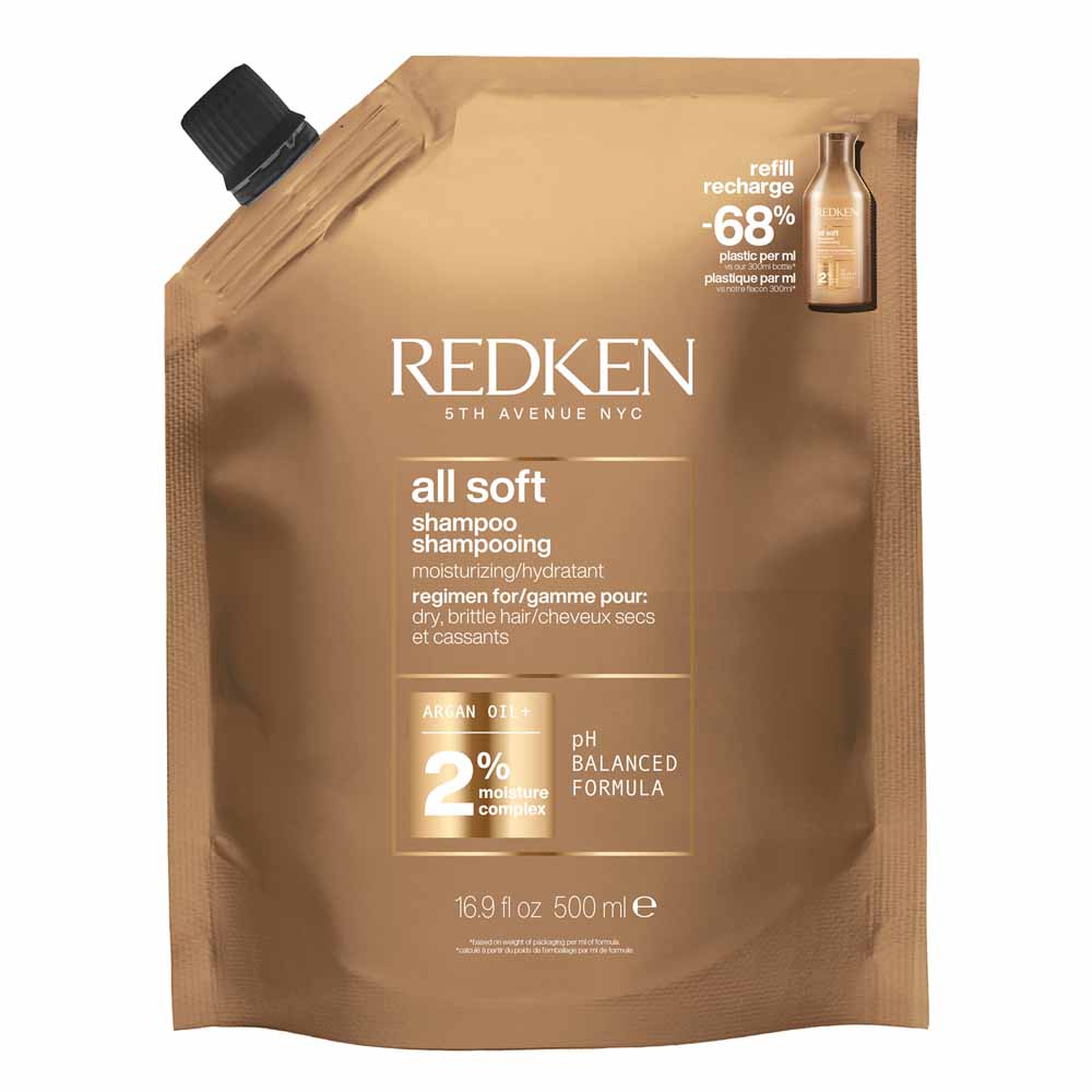Redken All Soft Shampoo idratante per capelli secchi e fragili 500 ml