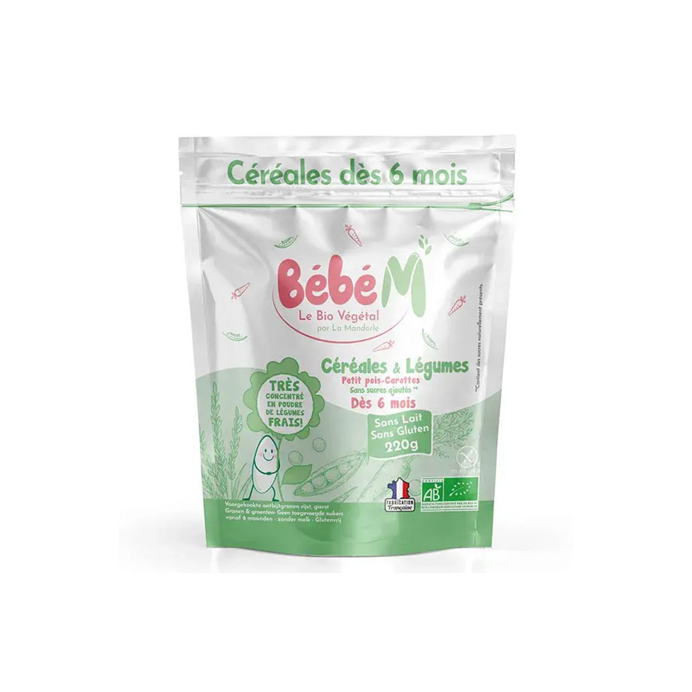 La Mandorle Bebè M Cereali e verdure bio a partire dai 6 mesi 220 g