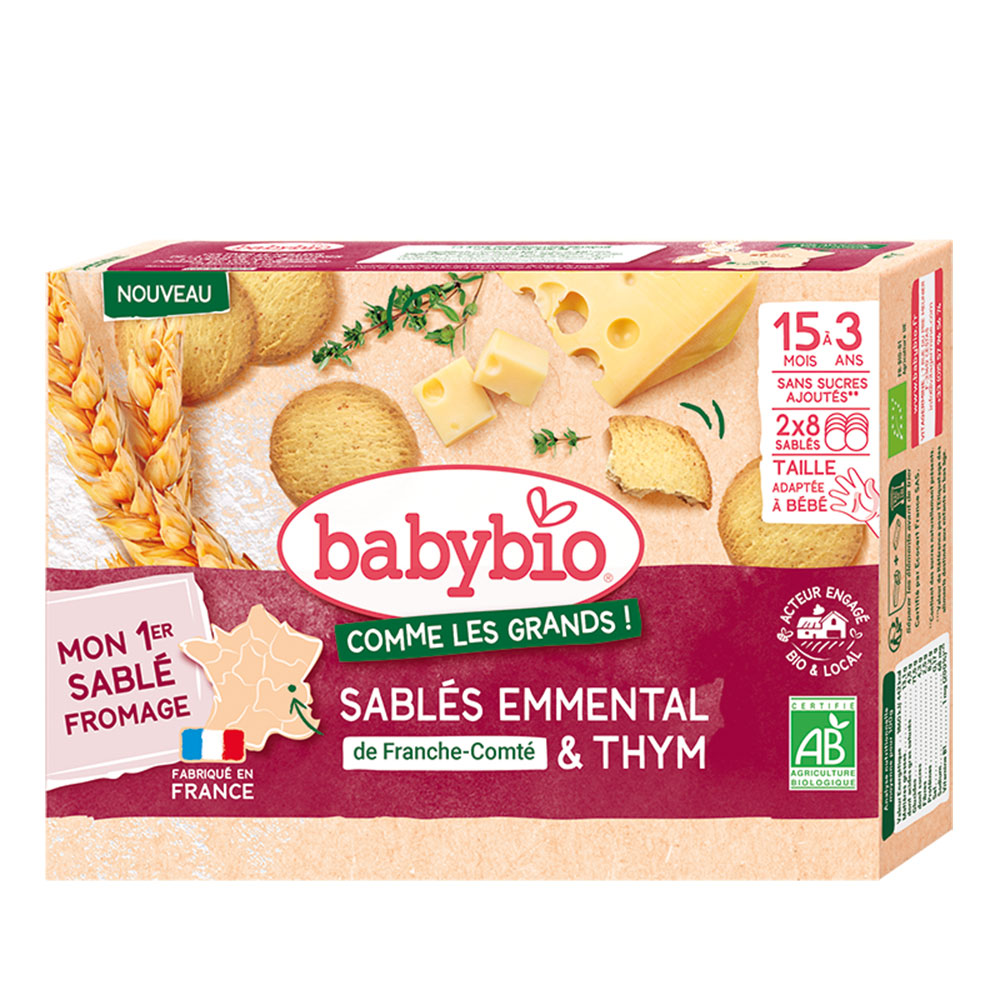 Babybio Biscotti emmental e timo 16 unità