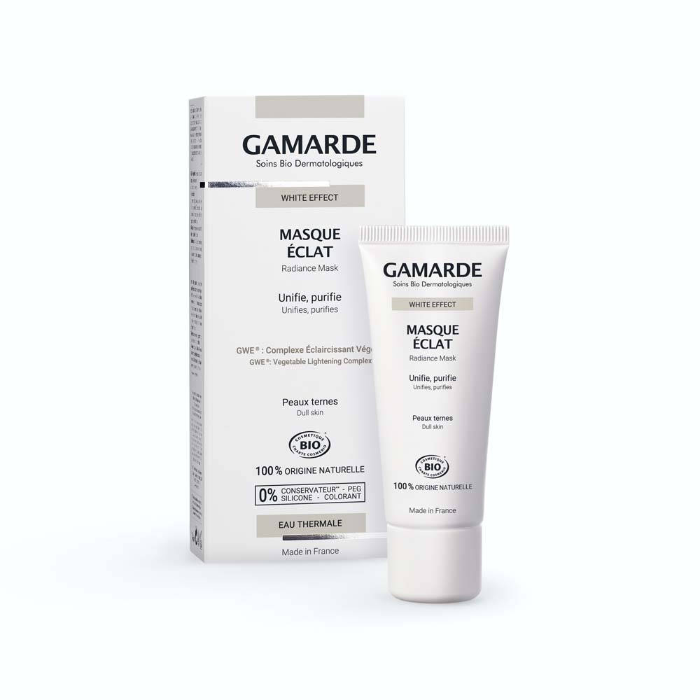 Gamarde Maschera di luminosità bio a effetto bianco per pelli spente 40 ml