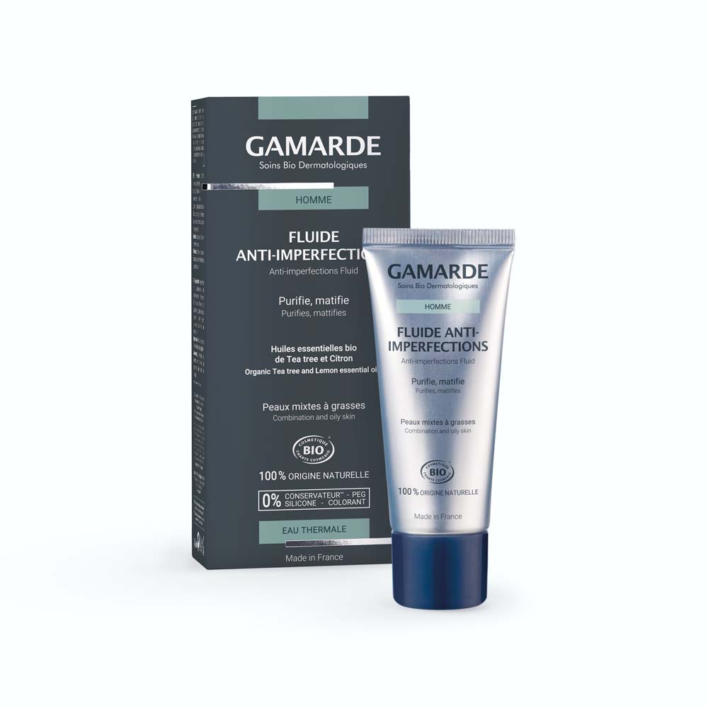 Gamarde Fluido anti-imperfezioni bio per uomo 40 ml