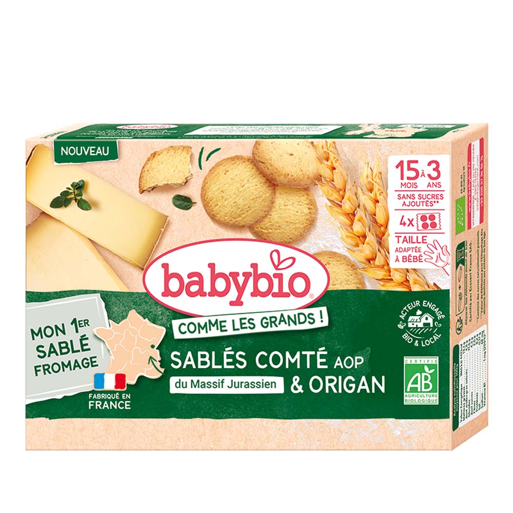 Babybio Biscotti al burro con Comté DOP e origano 16 unità
