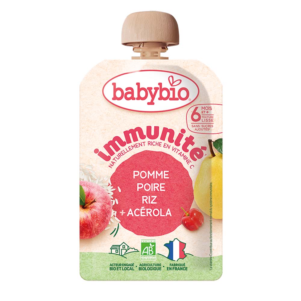 Babybio Frutta Gourde immunità 100 g