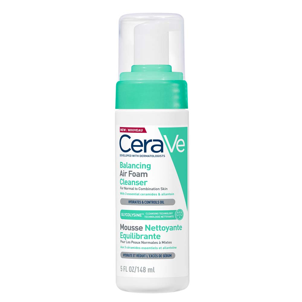 Cerave Detergente Viso Mousse Nettoyante Equilibrante Peaux Normales à Mixtes 148ml