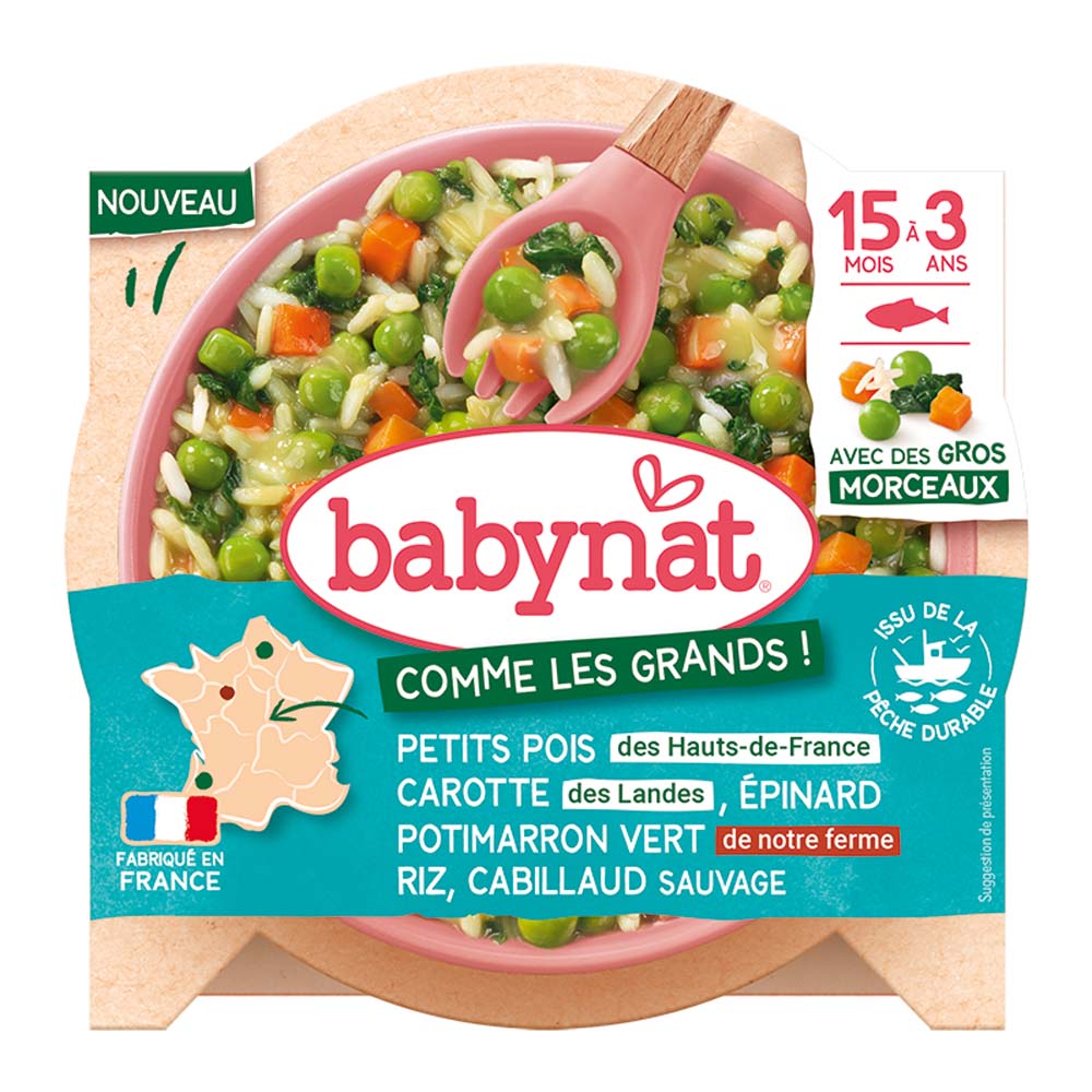 Babybio Babynat Pasto istantaneo a partire dai 15 mesi 200 g