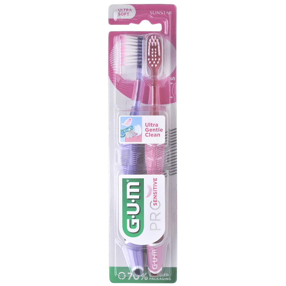 Gum Pro Sensitive Spazzolino da denti Ultra flessibile 15/100e x2