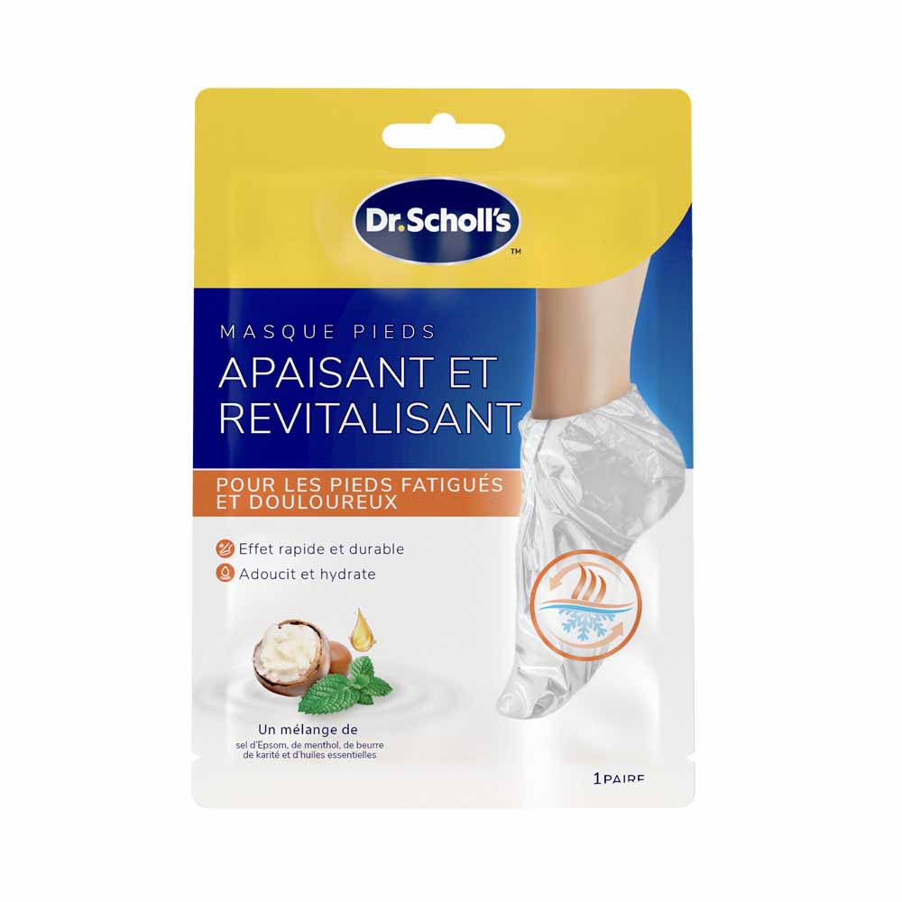 Scholl Maschera per piedi lenitiva e rivitalizzante x1 coppia