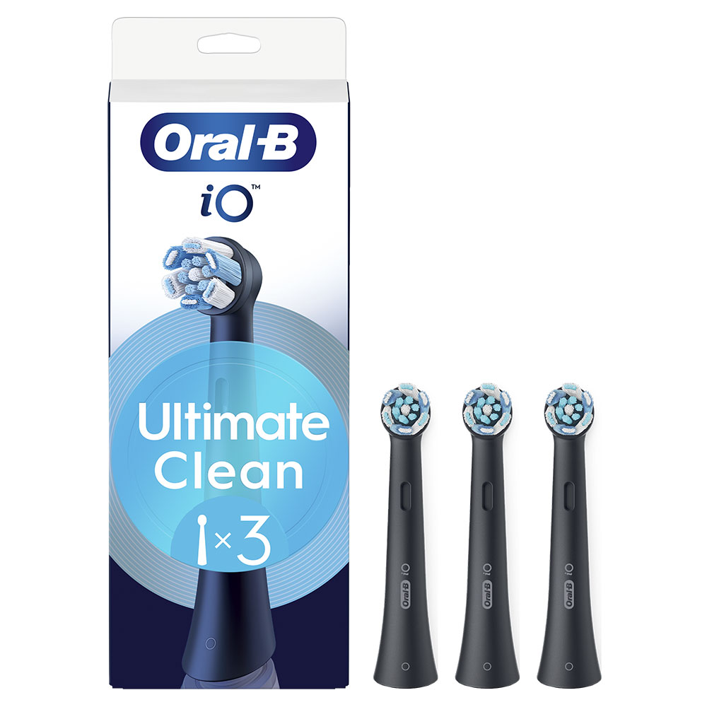 Oral-B iO Spazzole per spazzolini elettrici nero Ultimate Clean x3