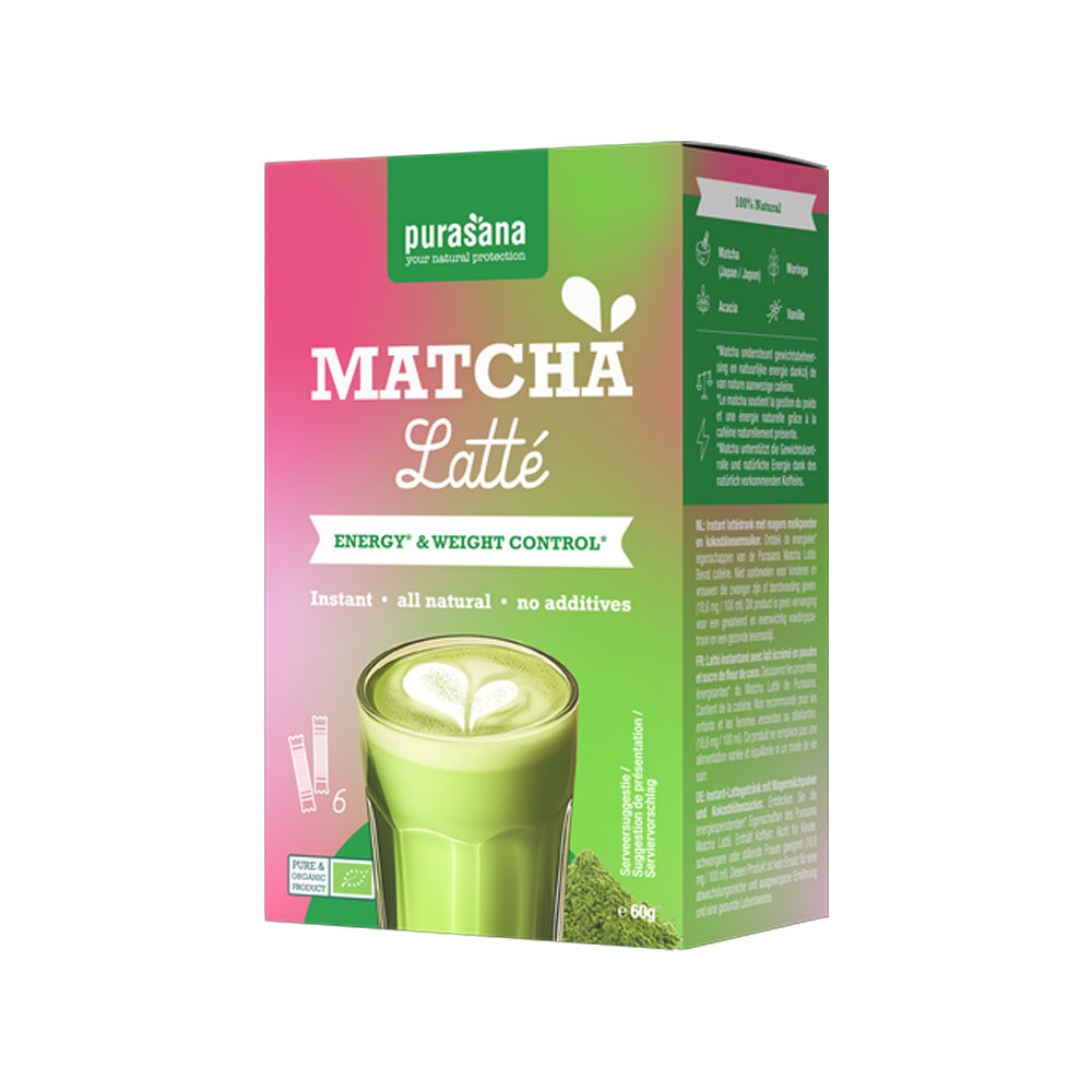 Purasana Matcha latte istantaneo 6 x 10 g