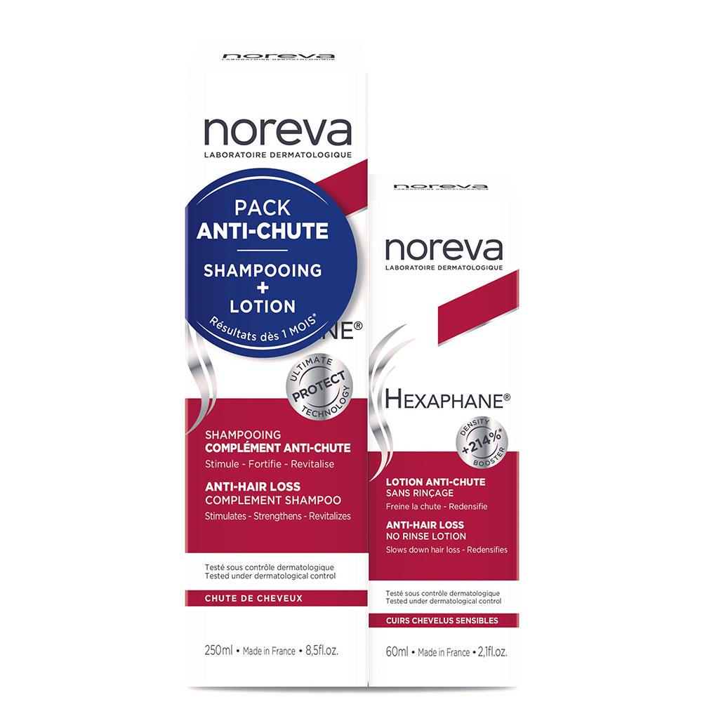 Noreva Hexaphane Confezione di Shampoo e Lozione Anti-caduta