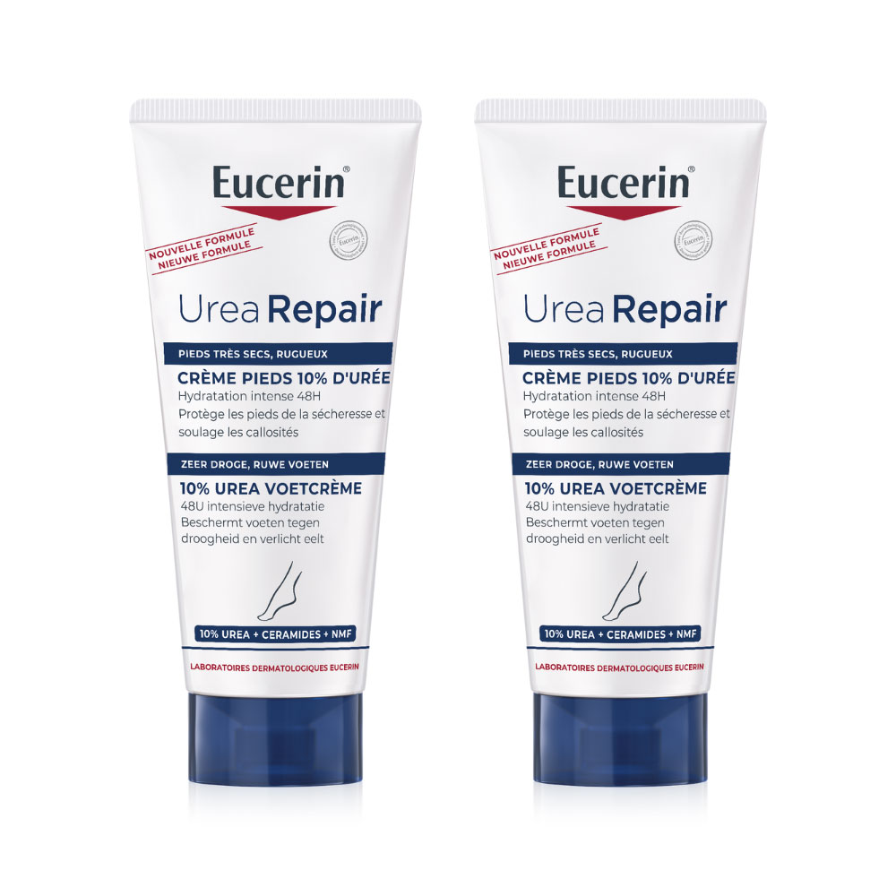 Eucerin UreaRepair Plus Crema piedi 10% urea pelle ruvida 2 x 100 ml