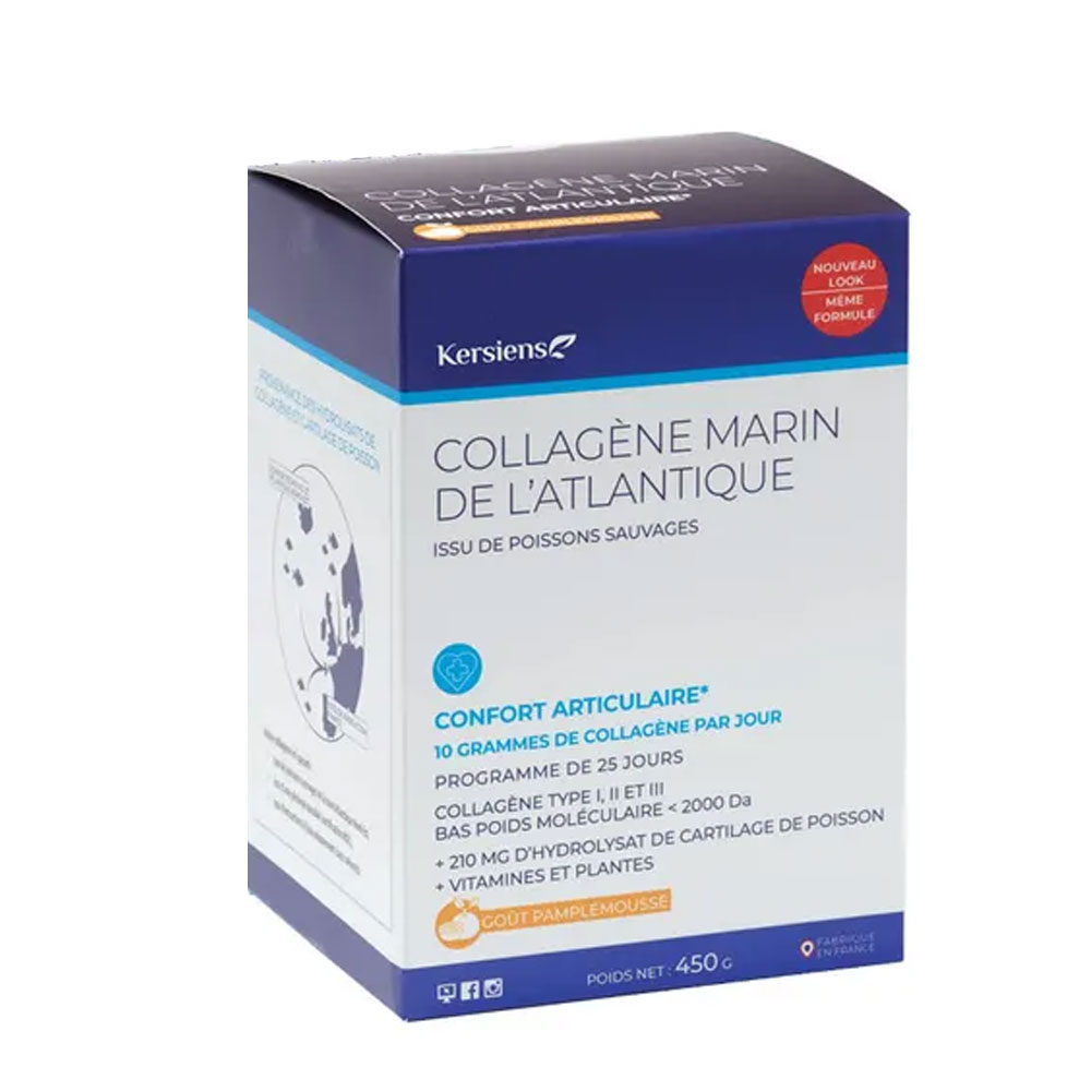 Kersiens Collagene marino dell'Atlantico gusto pompelmo 450 g