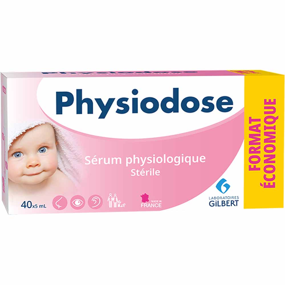 Gilbert Physiodose Siero Fisiologico 40x5ml Monodose 40 Unidoses de 5ml