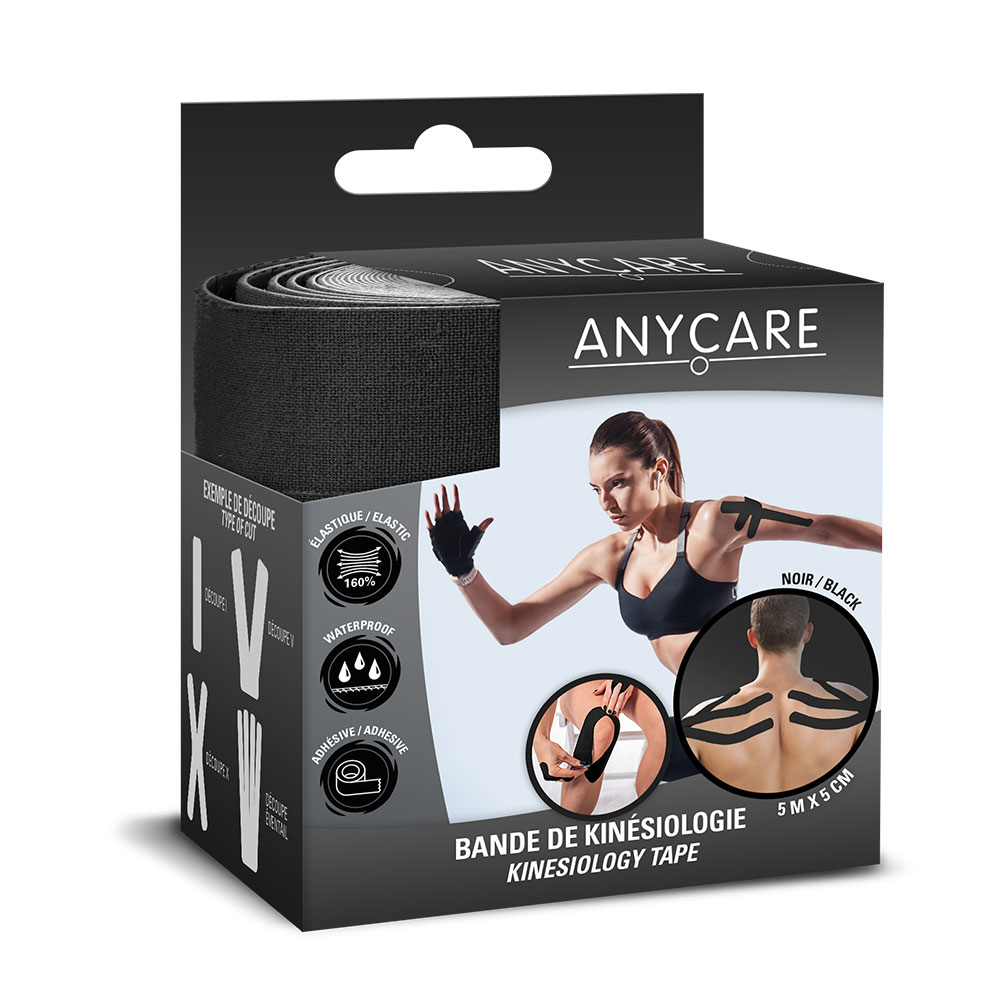 Anycare Bendaggi kinesiologici impermeabili 5m x 5cm x1