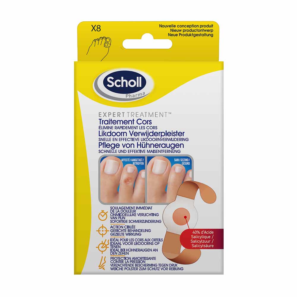 Scholl Expert Treatment Medicazioni per il trattamento del mais e della coricea x8