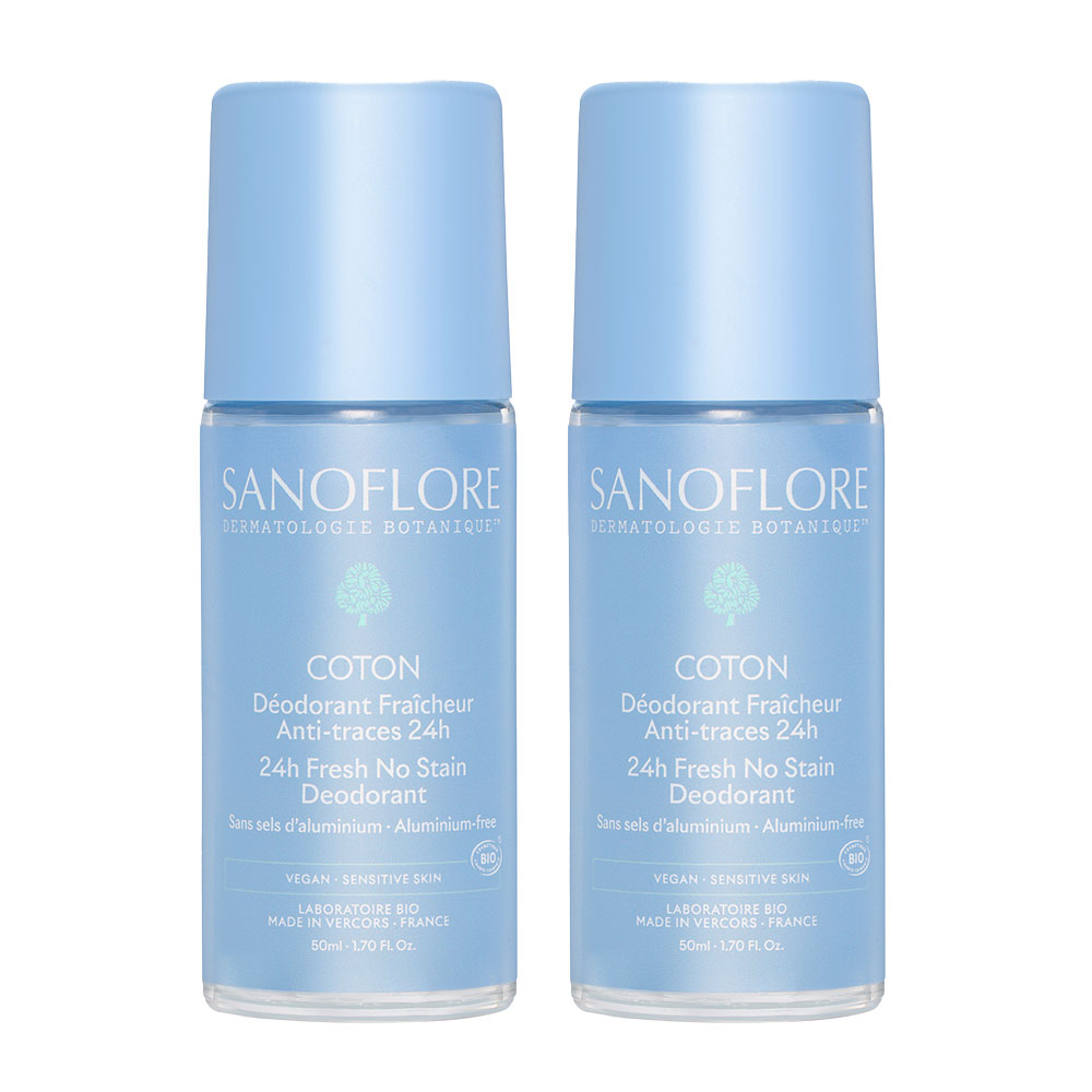 Sanoflore Deodoranti Deodorante 24 ore in cotone biologico 2x50 ml