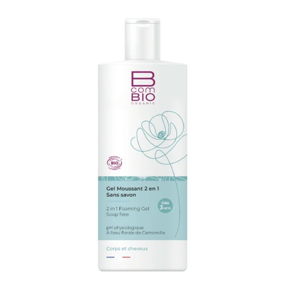 Bcombio Organic Gel schiumogeno 2 in 1 senza sapone biologico 500ml