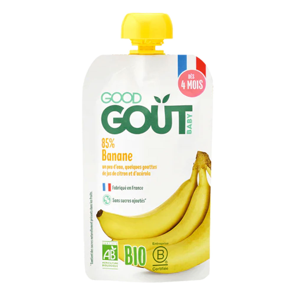 Good Gout Bottiglia di frutta biologica Da 4 mesi 120g