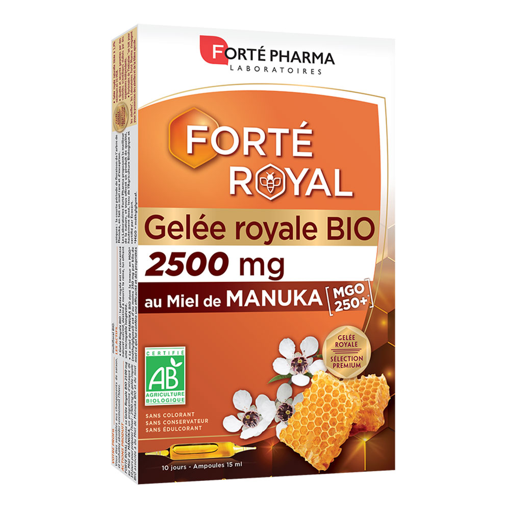 Forté Pharma Forté Royal Bio 2500 mg con miele di Manuka 10 Ampolle