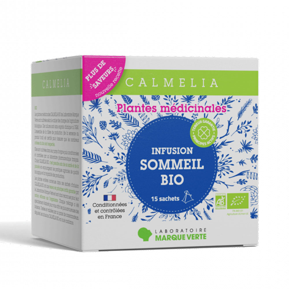Calmelia Infuso biologico di sonno 15 bustine di tè
