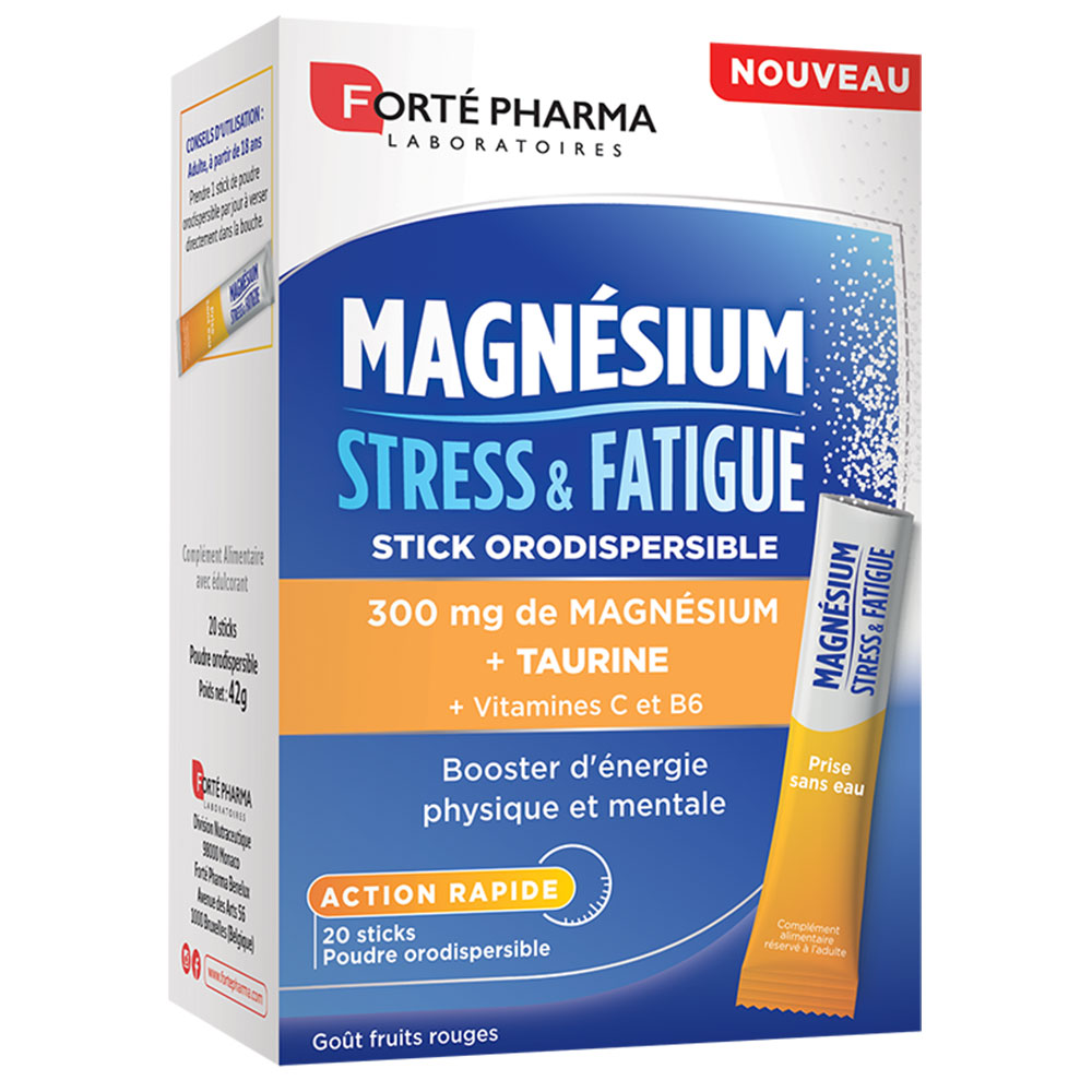 Forté Pharma Magnesio Stress e stanchezza 20 bastoncini