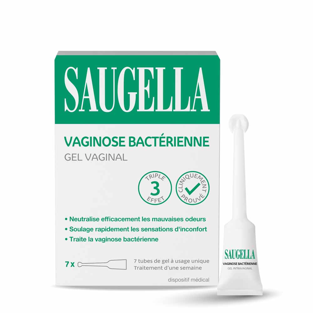 Saugella Trattamento della vaginosi batterica in gel a triplo effetto 7 tubi applicatori