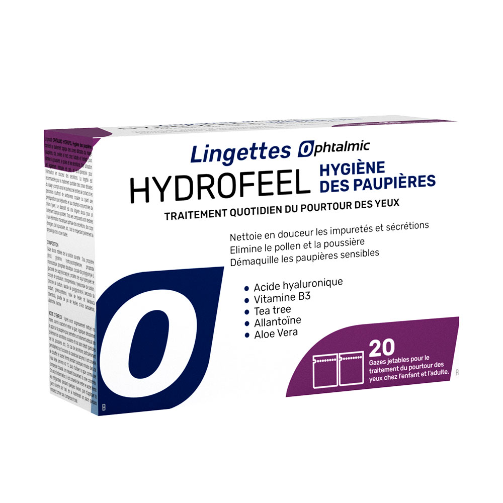 Ophtalmic Hydrofeel Salviette per l'igiene delle palpebre x20