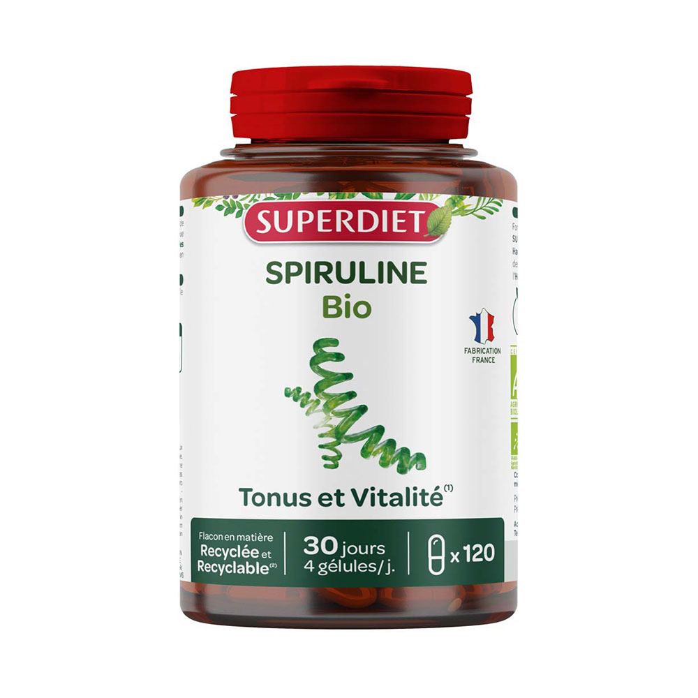 Superdiet Spirulina Organica 120 Gelule 120 Gélules