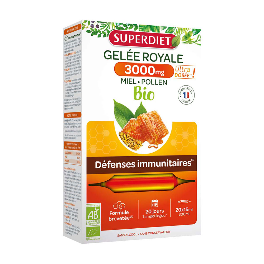 Superdiet Pappa Reale 3000mg Biologica 20 fiale