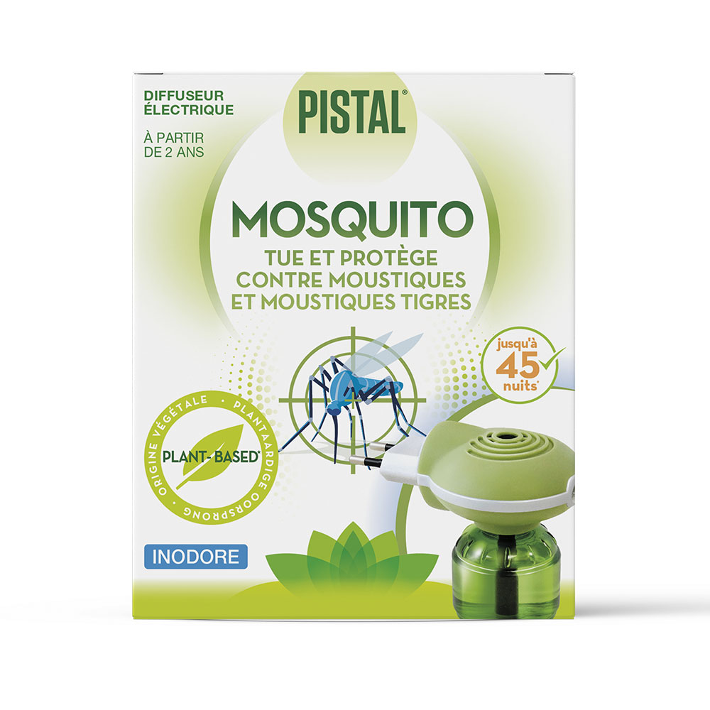 Pistal Diffusore e ricarica per zanzare Impianto 45 Notti