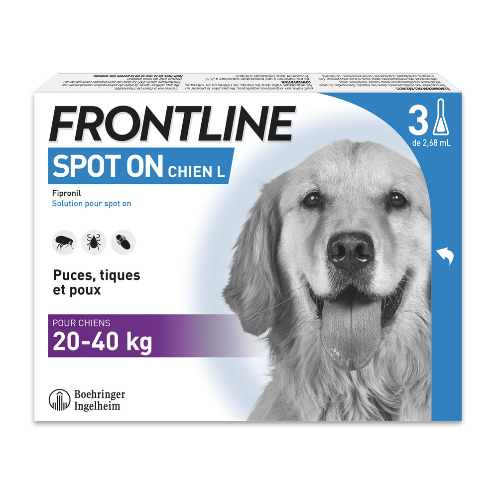 Frontline Spot-on cane L da 20-40kg 4 pipette da 2,68 ml