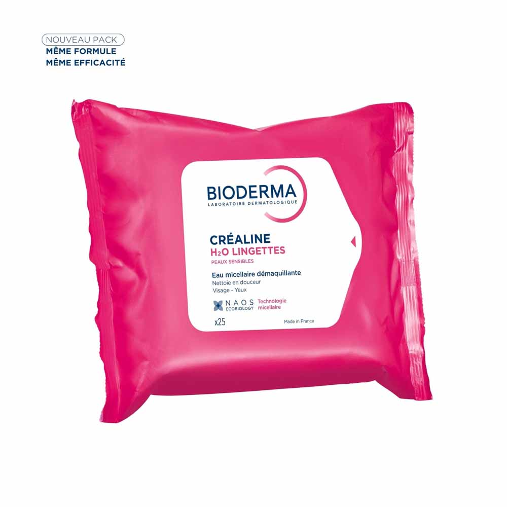 Bioderma Crealine Salviettine struccanti H2O x 25