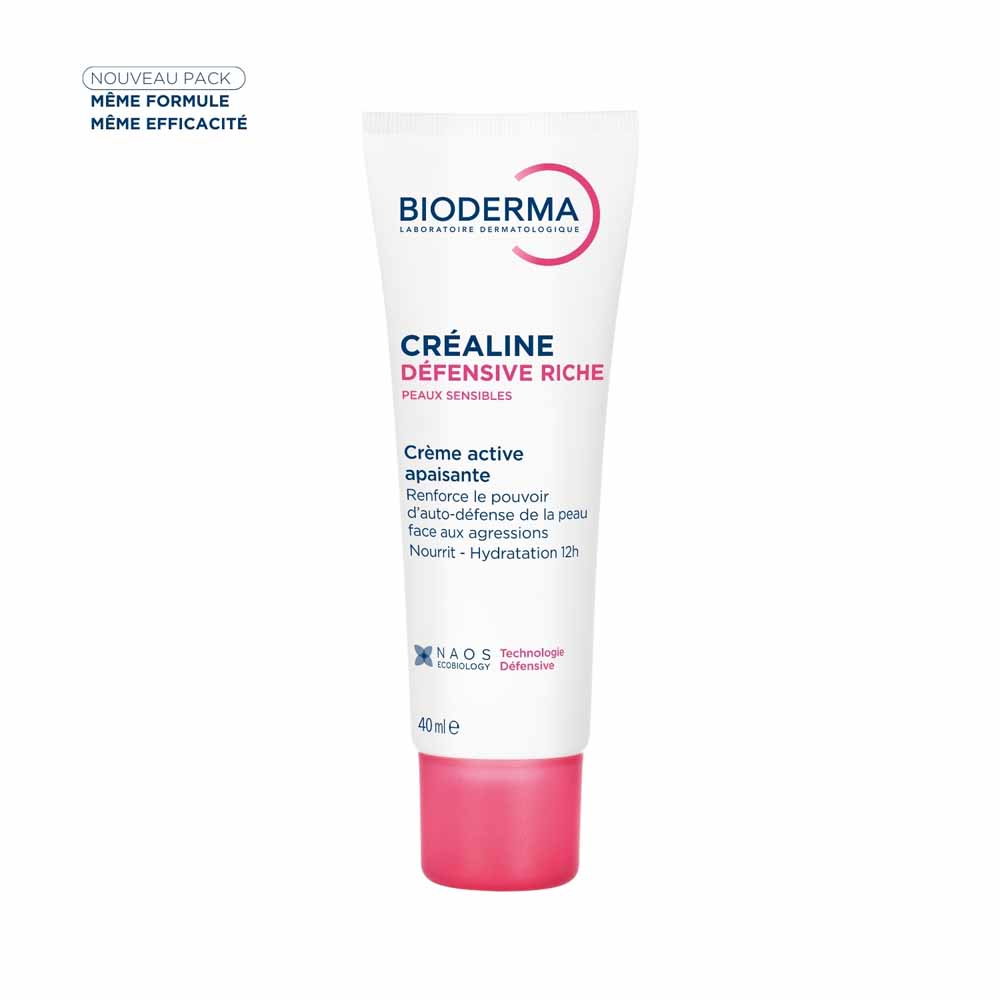 Bioderma Crealine Crema Attiva Lenitiva Difensiva Ricca Pelli Sensibili e Sensibilizzate 40ml