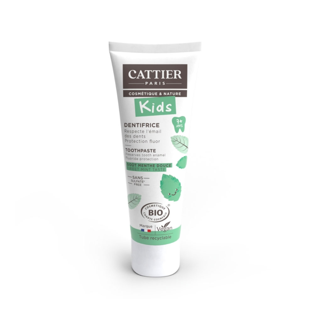 Cattier Kids Dentifricio bio 7+ anni al gusto menta dolce 50 ml