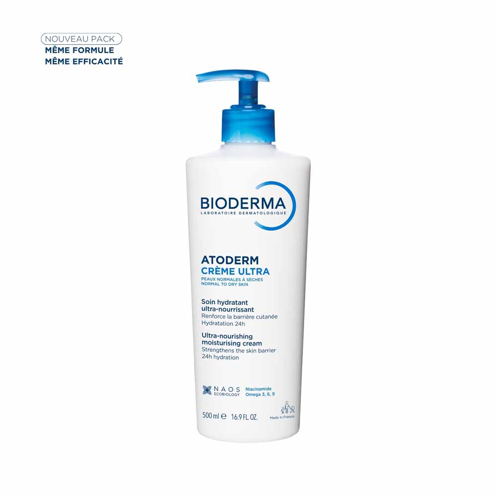 Bioderma Atoderm Crema idratante ultra-nutriente per viso e corpo per pelli sensibili 500 ml